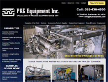 Tablet Screenshot of pkgequipment.com